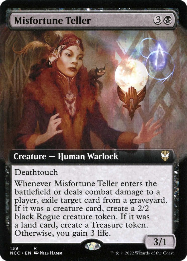 Misfortune Teller (Extended Art) [Streets of New Capenna Commander]-1