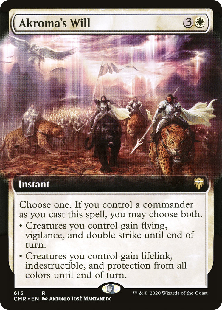 Akroma's Will (Extended Art) [Commander Legends]-1