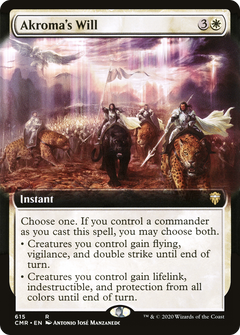 Akroma's Will (Extended Art) [Commander Legends]-1