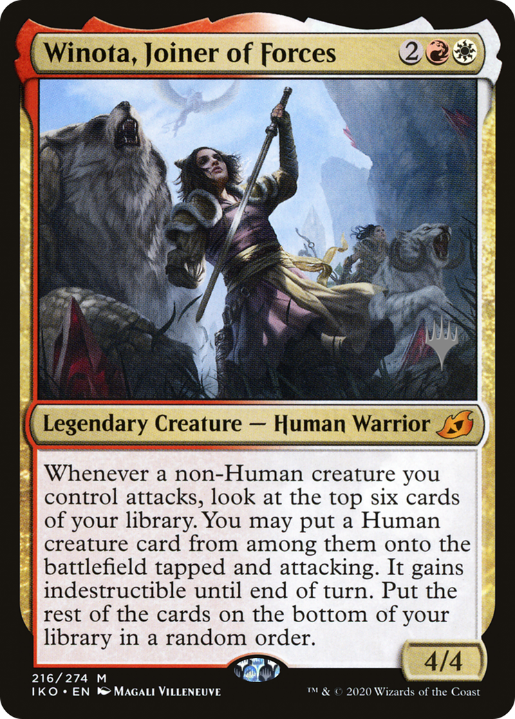 Winota, Joiner of Forces (PPIKO-216) - Ikoria: Lair of Behemoths Promos Foil-1
