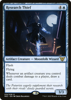 Research Thief [Kamigawa: Neon Dynasty Commander]-1