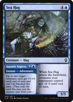 Sea Hag // Aquatic Ingress [Commander Legends: Battle for Baldur's Gate]-1