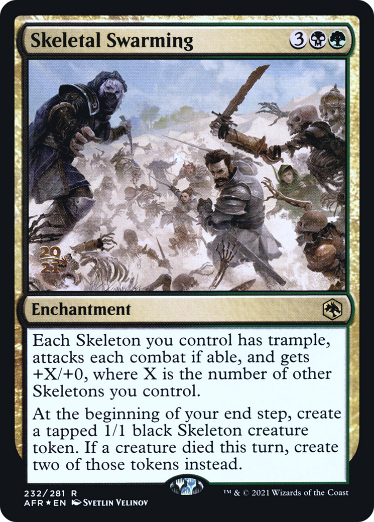 Skeletal Swarming [Dungeons & Dragons: Adventures in the Forgotten Realms Prerelease Promos]-1