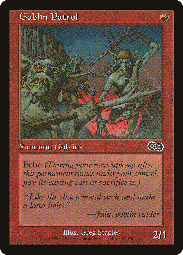 Goblin Patrol [Urza's Saga]-1