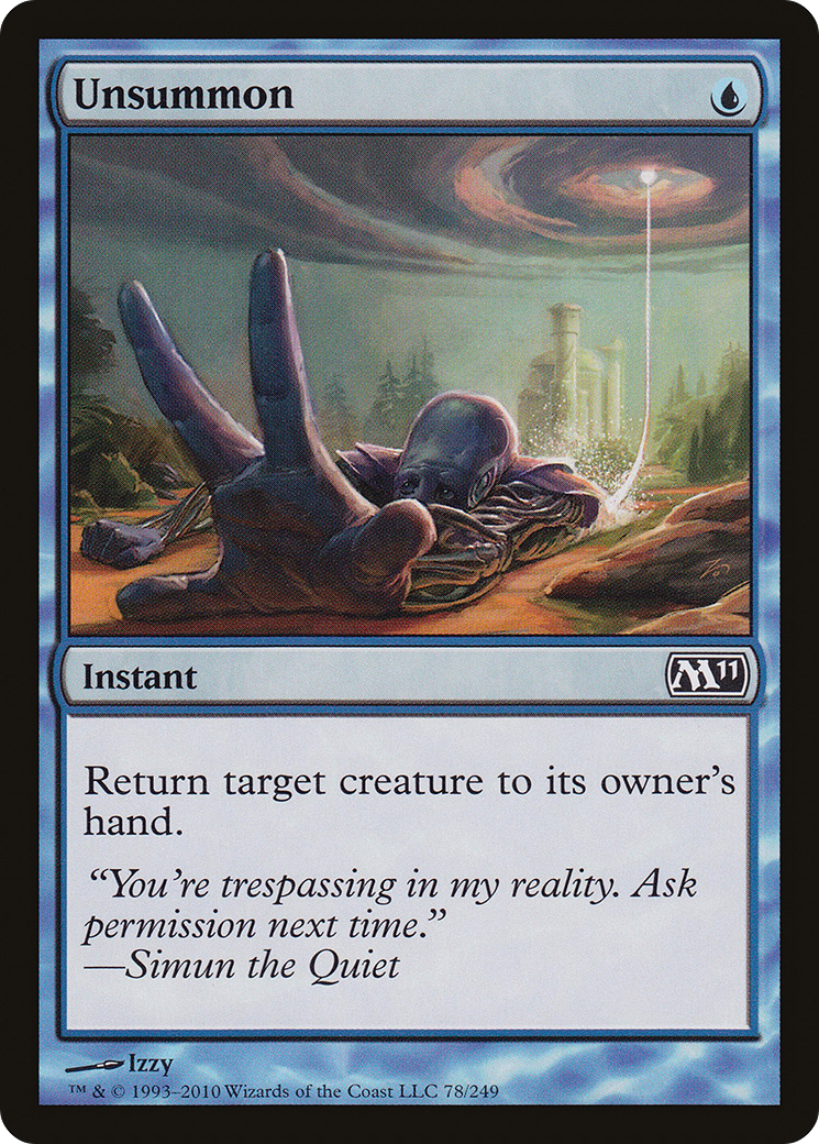 Unsummon (M11-078) - Magic 2011 Foil-1