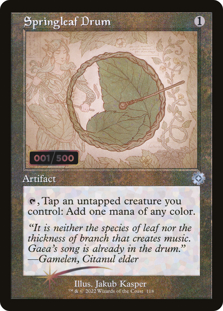 Springleaf Drum (Retro Schematic) (Serialized) [The Brothers' War Retro Artifacts]-1