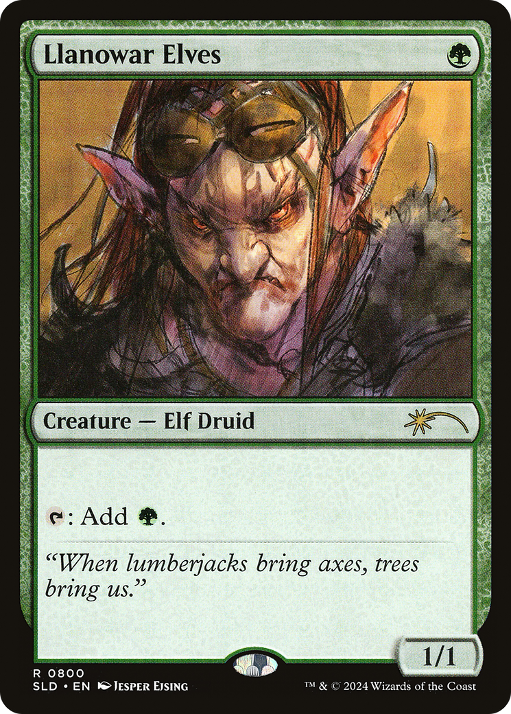 Llanowar Elves (SLD-800) - Secret Lair Drop Foil-1