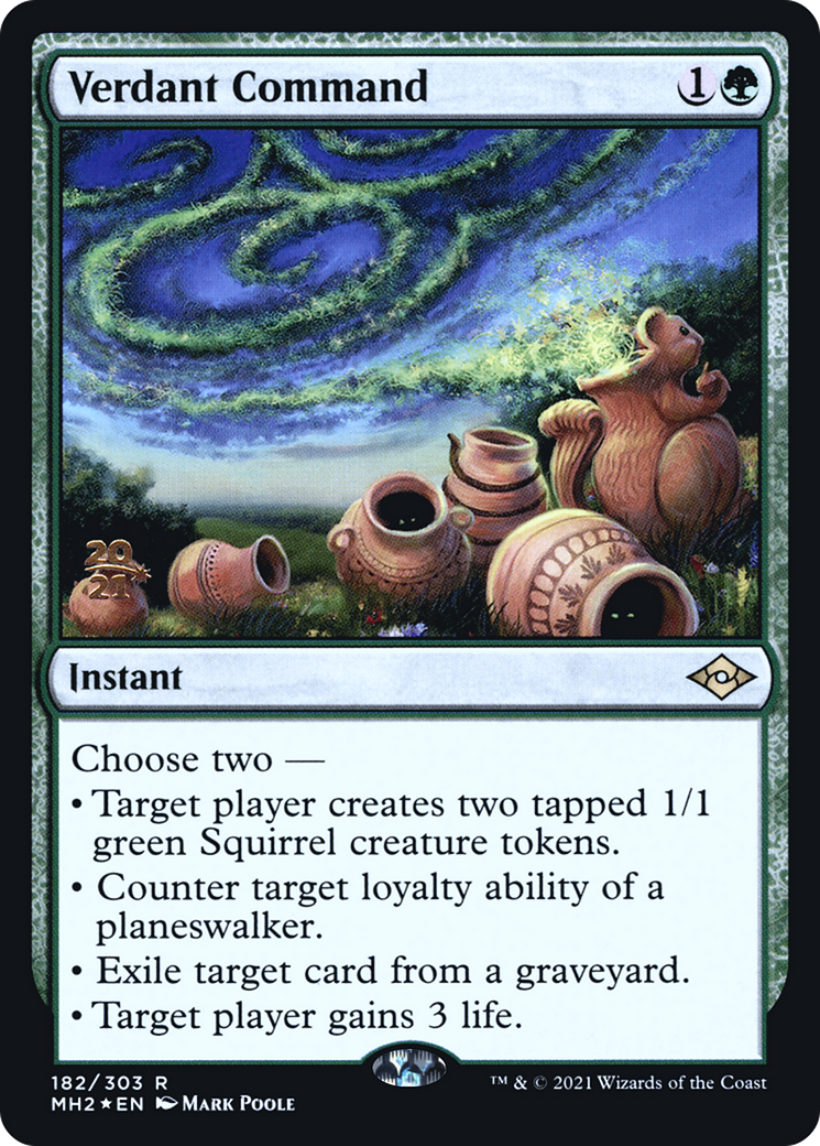 Verdant Command (PRE-182) - Modern Horizons 2 Promos Foil-1