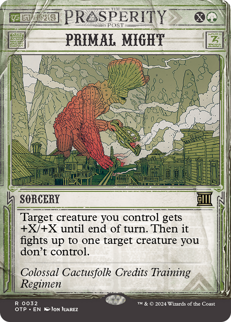 Primal Might [Outlaws of Thunder Junction: Breaking News]-1