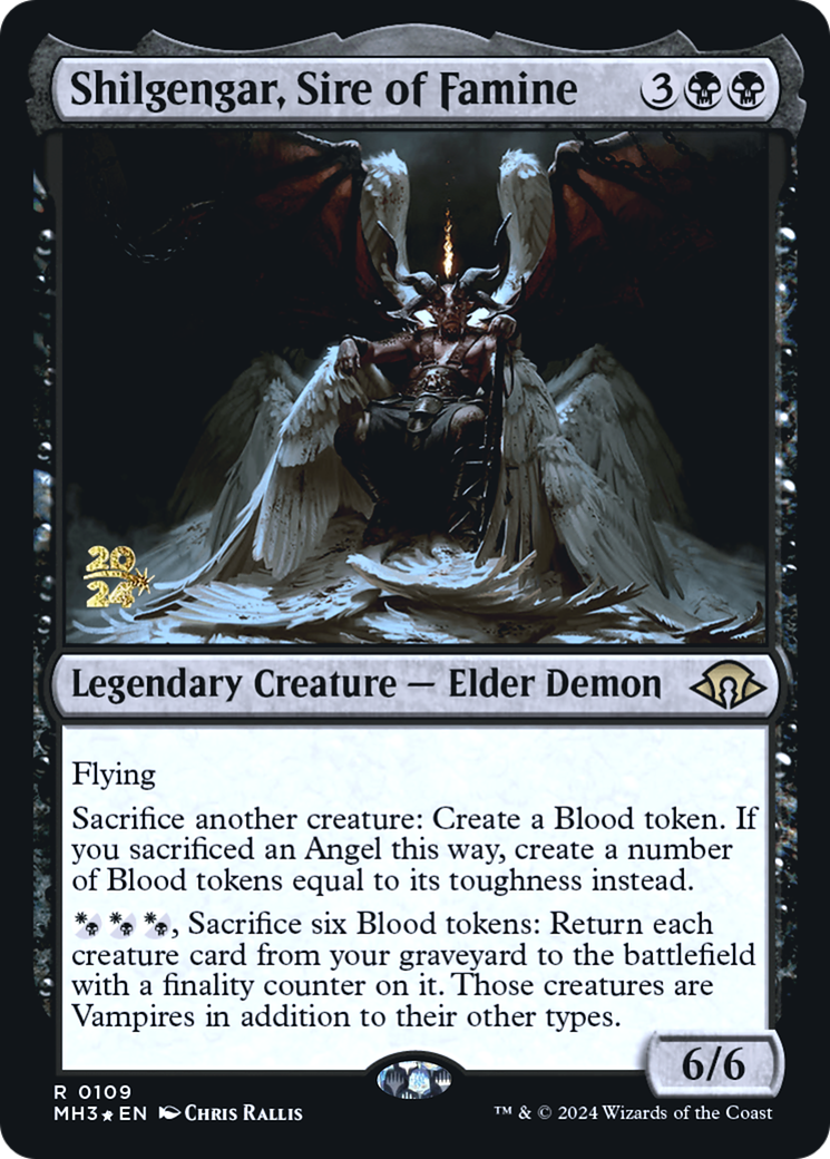 Shilgengar, Sire of Famine [Modern Horizons 3 Prerelease Promos]-1