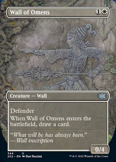 Wall of Omens (Borderless Alternate Art) [Double Masters 2022]-1