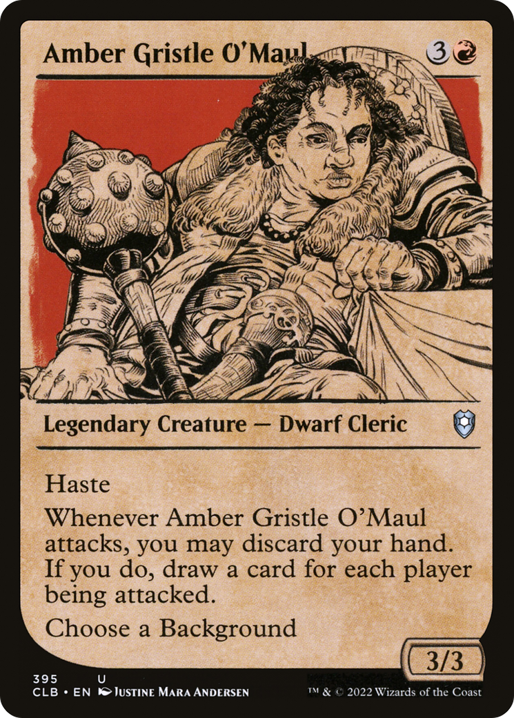 Amber Gristle O'Maul (Showcase) [Commander Legends: Battle for Baldur's Gate]