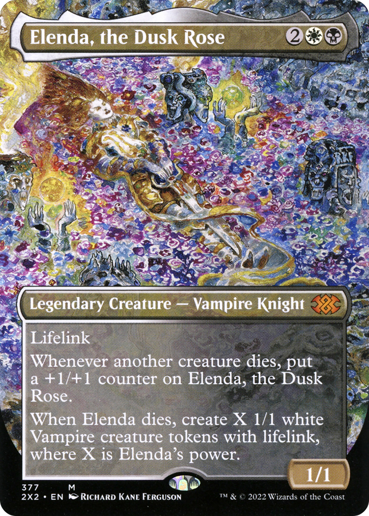 Elenda, the Dusk Rose (Borderless Alternate Art) [Double Masters 2022]-1