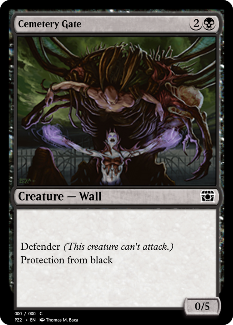 Cemetery Gate (PZ2-65835) - Treasure Chest Foil-1