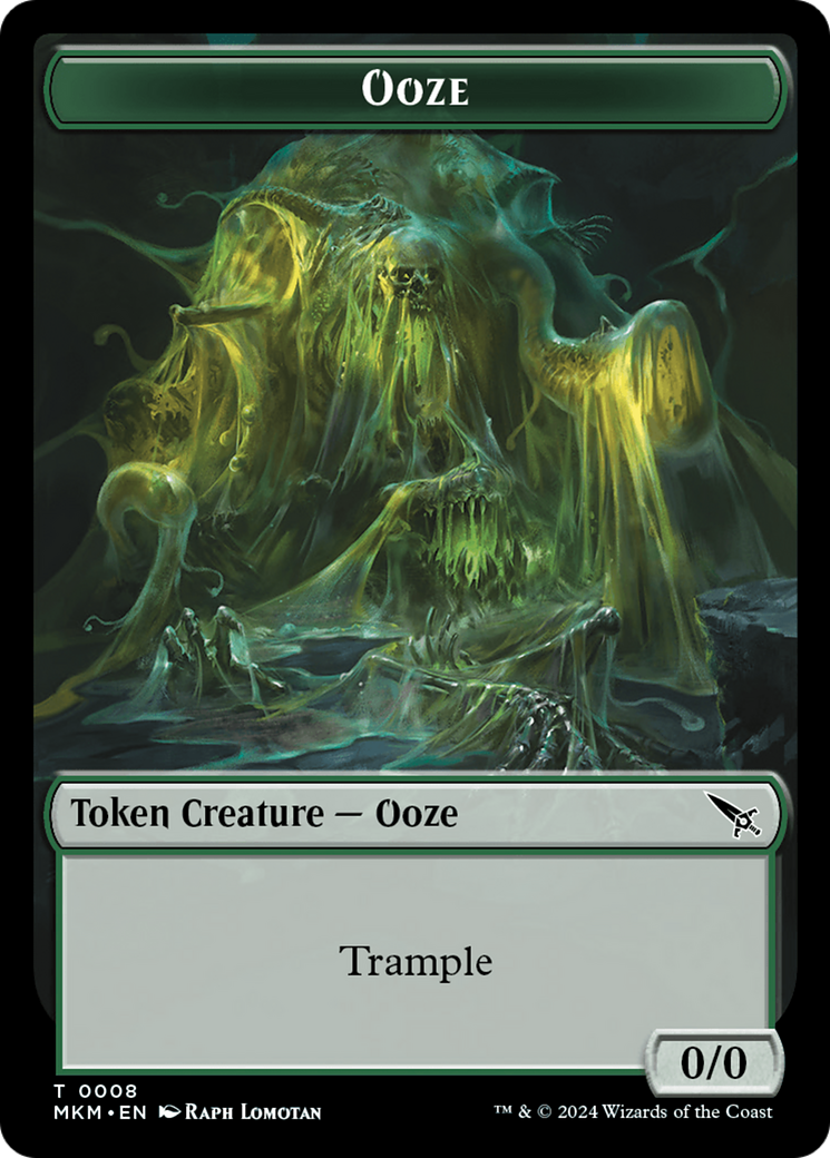 Detective // Ooze Double-Sided Token [Murders at Karlov Manor Tokens]-2