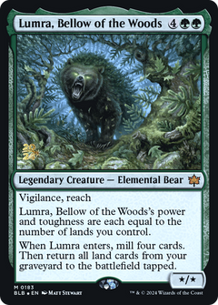 Lumra, Bellow of the Woods [Bloomburrow Prerelease Promos]-1
