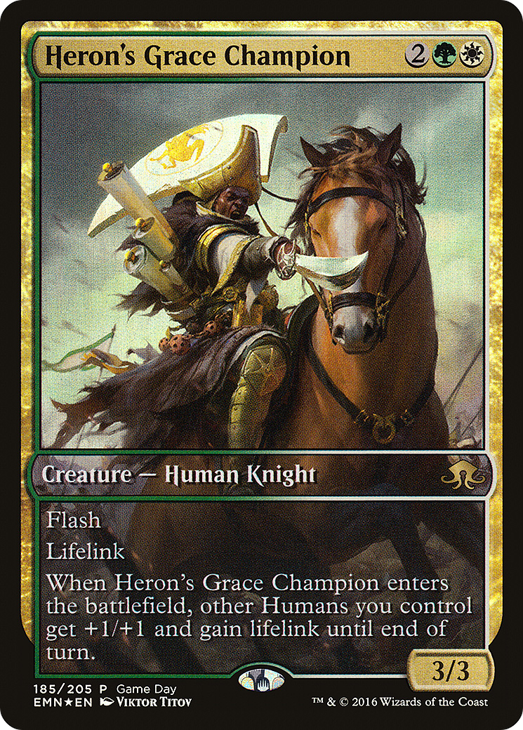 Heron's Grace Champion (Game Day) [Eldritch Moon Promos]-1