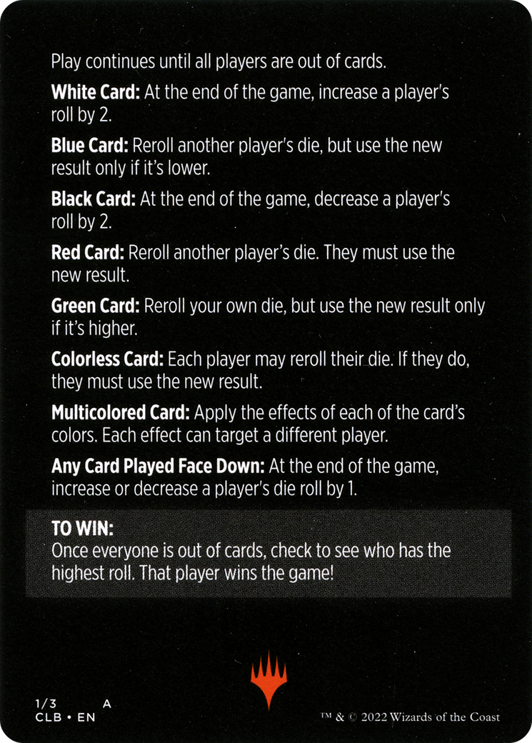 Roll for Initiative // Roll for Initiative (cont'd) (MCLB-001) - Commander Legends: Battle for Baldur's Gate Minigames Foil-2