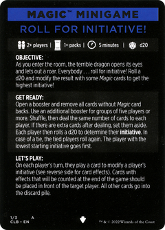 Roll for Initiative // Roll for Initiative (cont'd) (MCLB-001) - Commander Legends: Battle for Baldur's Gate Minigames Foil-3