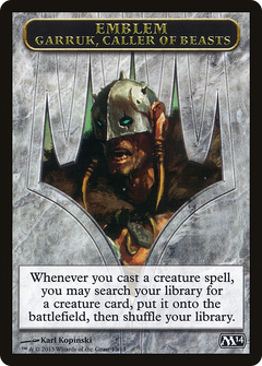 Garruk, Caller of Beasts Emblem [Magic 2014 Tokens]-1