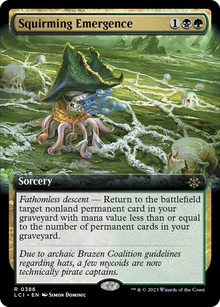 Squirming Emergence (Extended Art) [The Lost Caverns of Ixalan]-1
