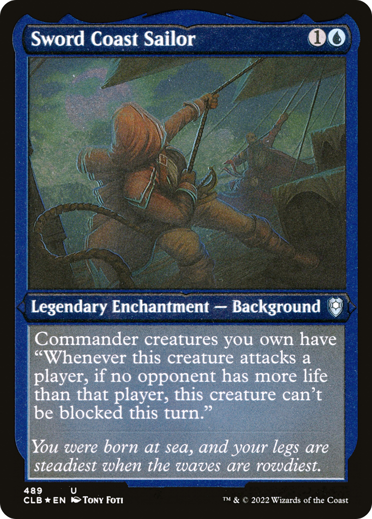 Sword Coast Sailor (CLB-489) - Commander Legends: Battle for Baldur's Gate Etched Foil-1