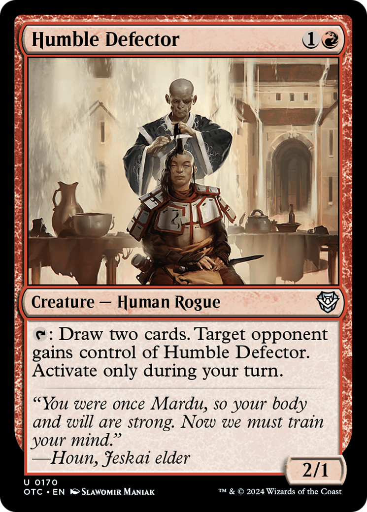 Humble Defector [Outlaws of Thunder Junction Commander]-1