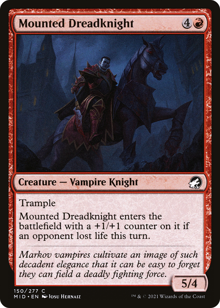 Mounted Dreadknight [Innistrad: Midnight Hunt]-1