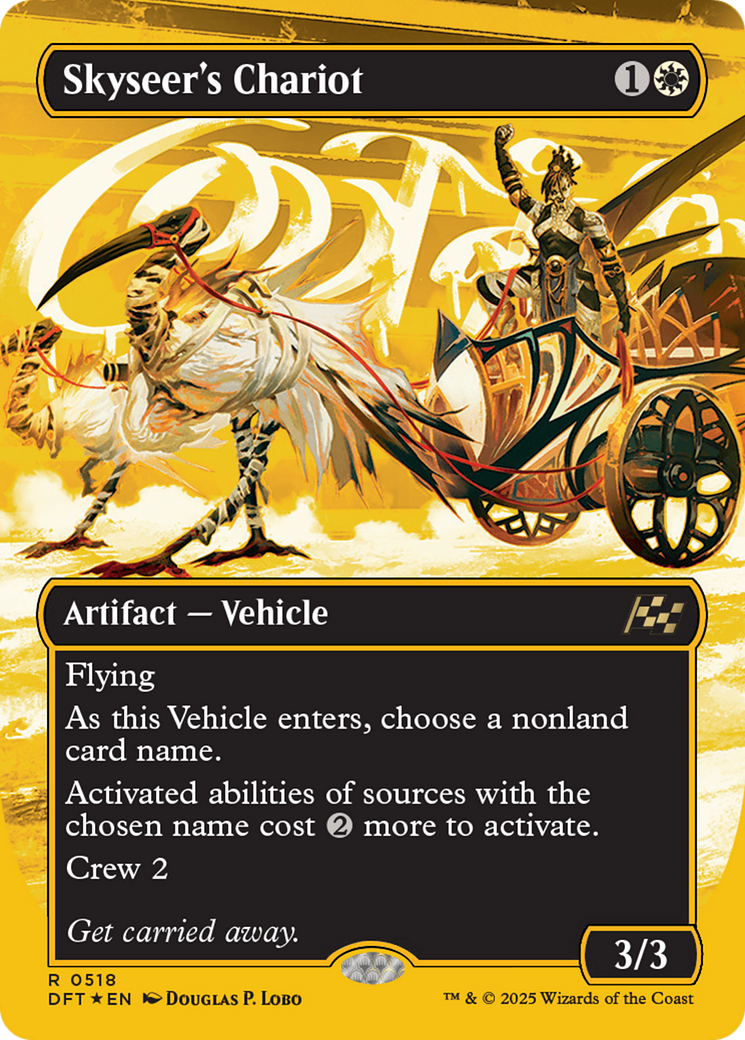 Skyseer's Chariot (Borderless) (First-Place Foil) [Aetherdrift]-1