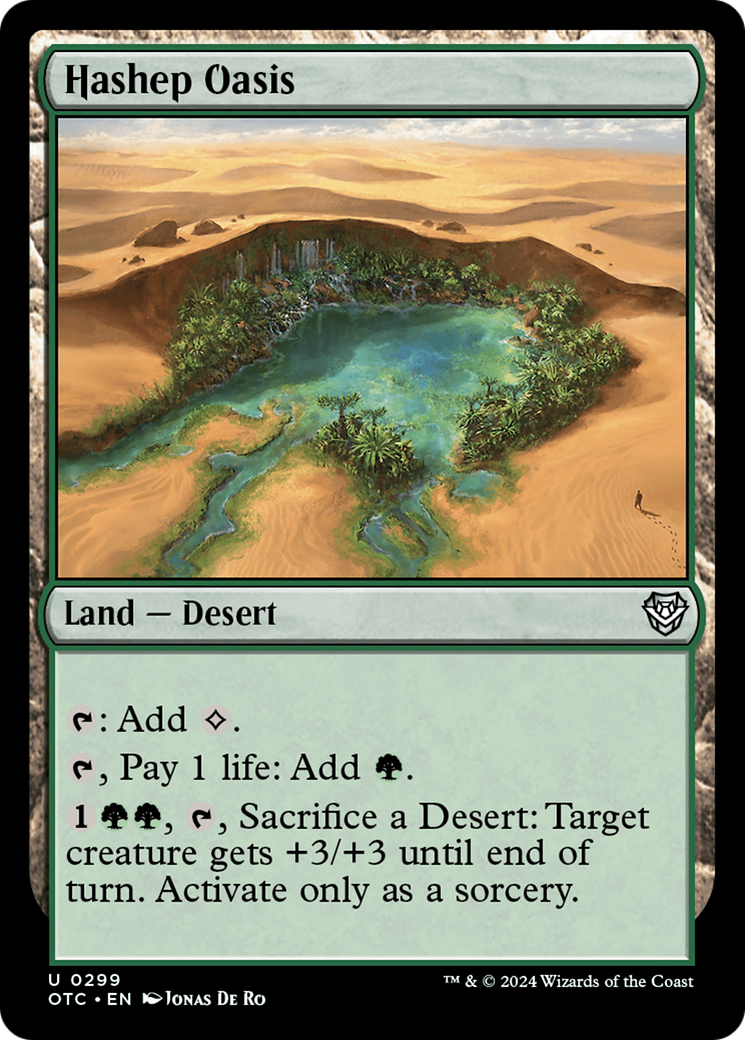 Hashep Oasis [Outlaws of Thunder Junction Commander]-1