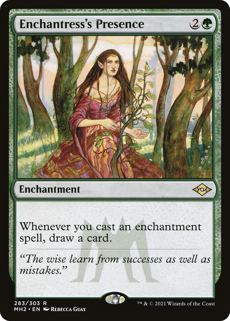 Enchantress's Presence (MH2-283) - Modern Horizons 2 Etched Foil-1