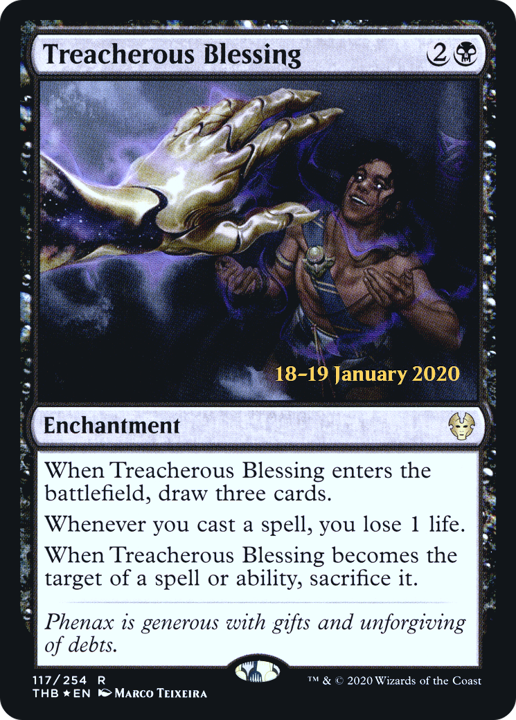 Treacherous Blessing (PRE-117) - Theros Beyond Death Promos Foil-1