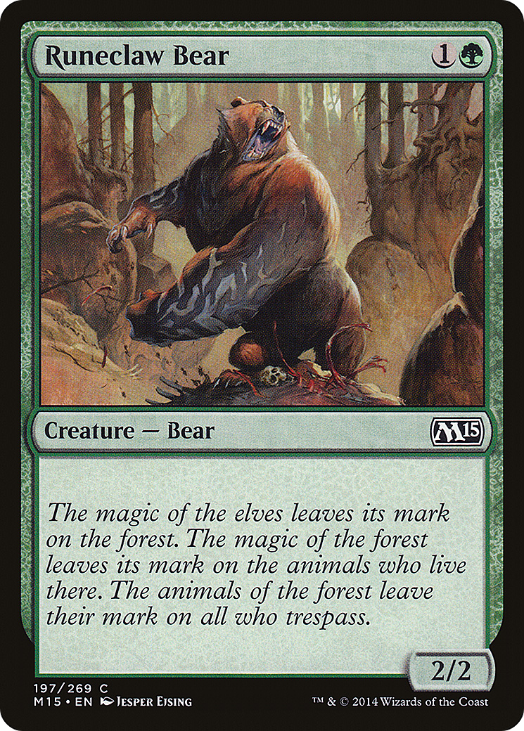 Runeclaw Bear [Magic 2015]-1
