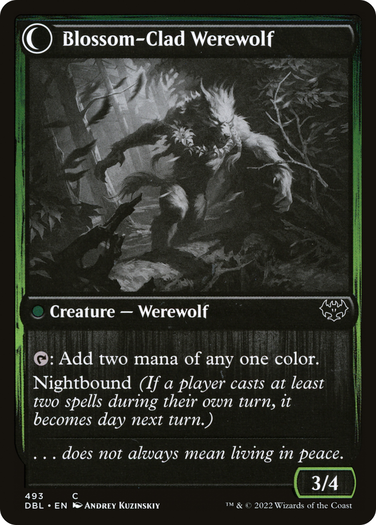 Weaver of Blossoms (DBL-493) - Innistrad: Double Feature: (Double Faced Transform)-2
