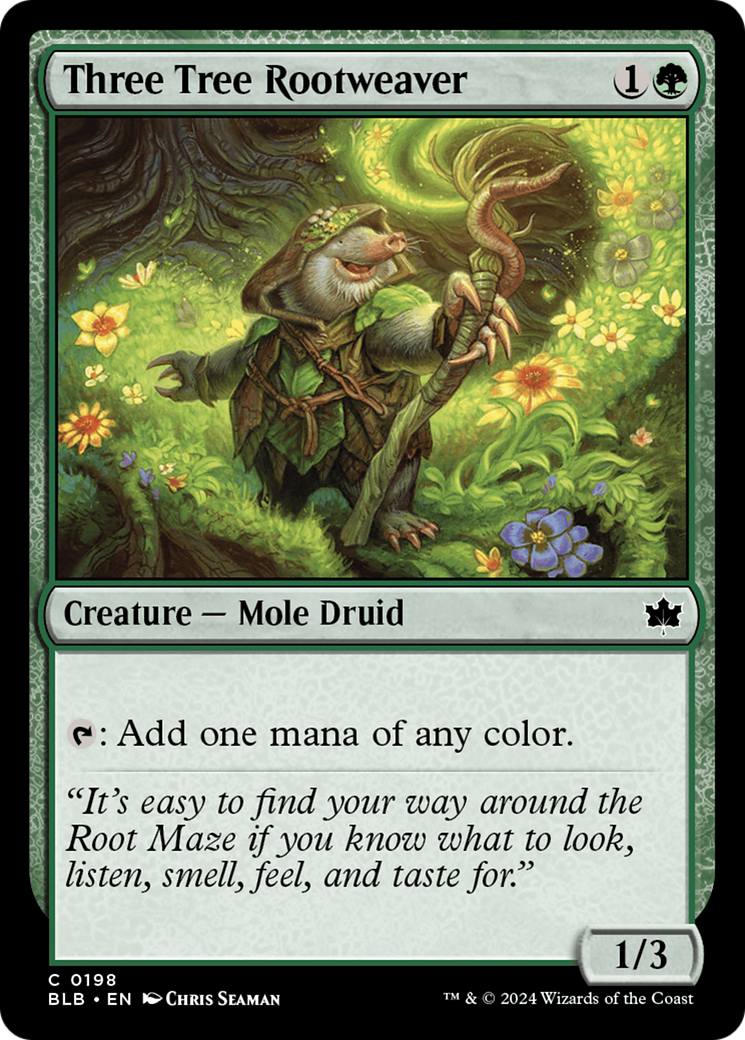 Three Tree Rootweaver [Bloomburrow]-1
