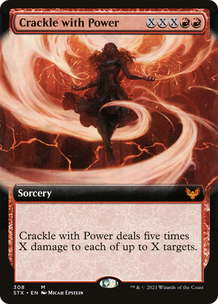 Crackle with Power (Extended Art) [Strixhaven: School of Mages]-1