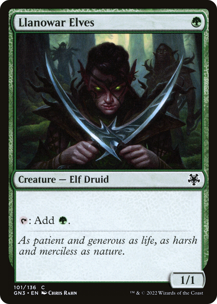 Llanowar Elves [Game Night: Free-for-All]-1