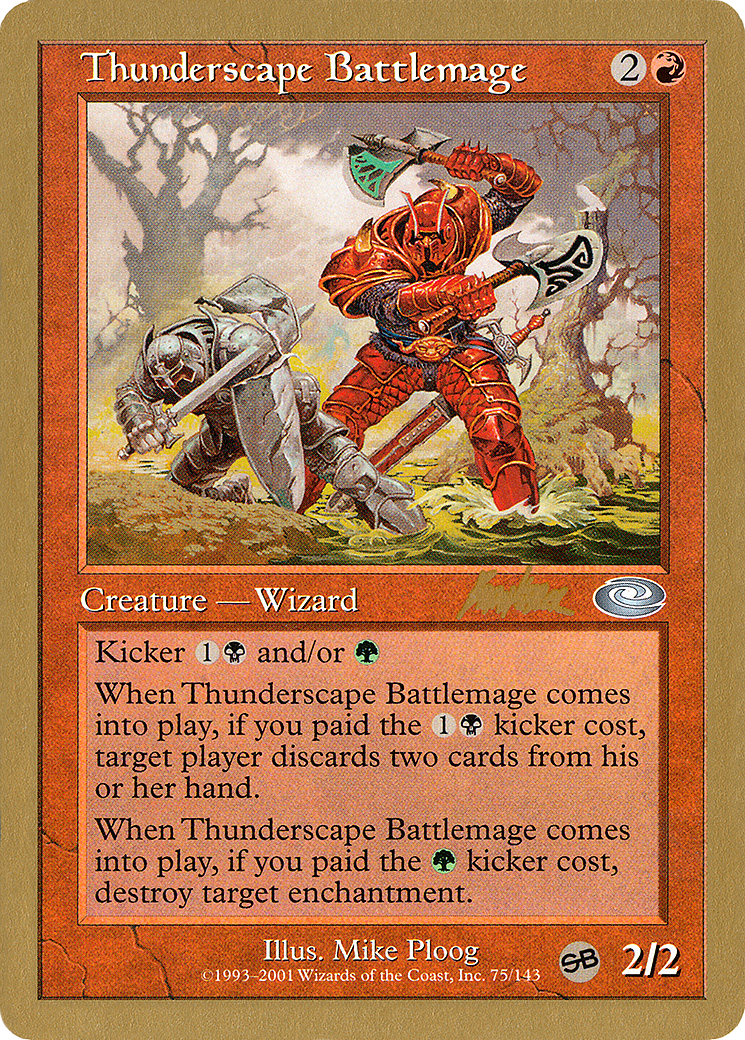 Thunderscape Battlemage - 2002 Brian Kibler (PLS) (SB) (WCD-) - World Championship Decks 2002-1