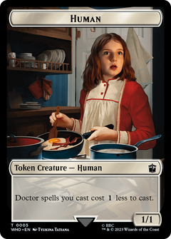 Human (0005) // Clue (0023) Double-Sided Token [Doctor Who Tokens]-1
