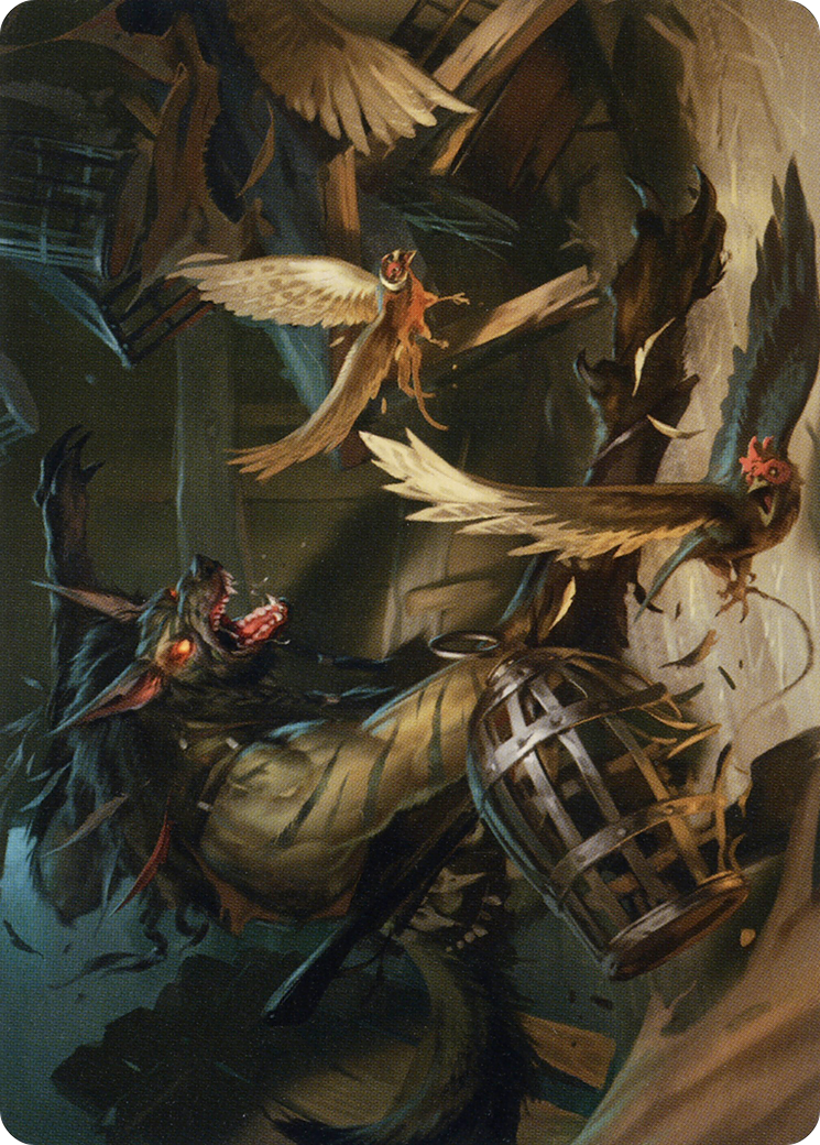 Wing Shredder // Wing Shredder (AMID-055) - Midnight Hunt Art Series (Borderless) Foil-3