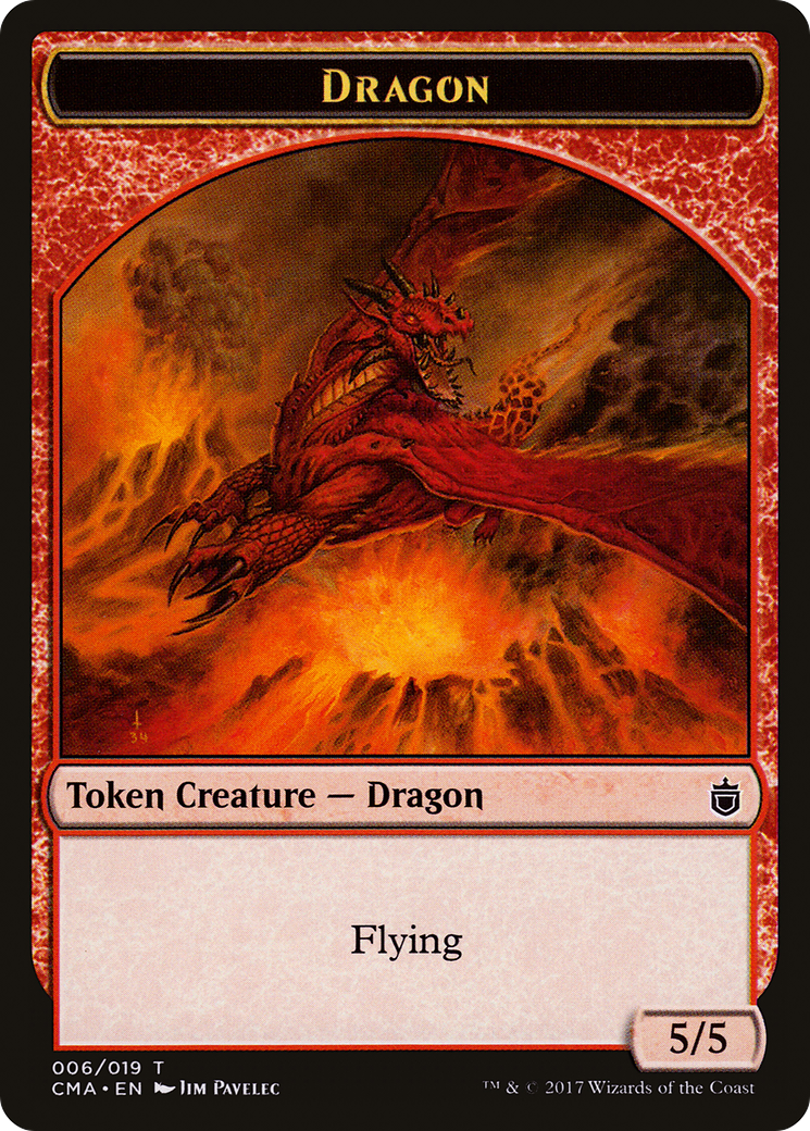 Dragon Token [Commander Anthology Tokens]-1