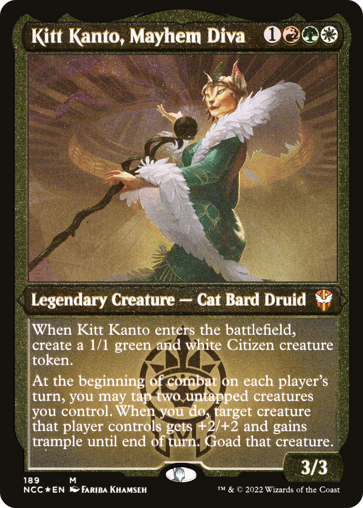 Kitt Kanto, Mayhem Diva (NCC-189) - New Capenna Commander Etched Foil-1