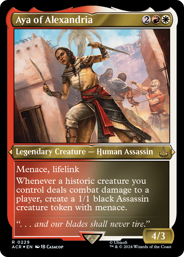 Aya of Alexandria (ACR-229) - Assassin's Creed Etched Foil-1