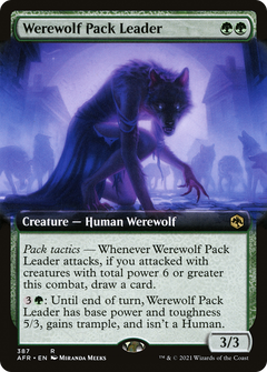 Werewolf Pack Leader (Extended Art) (AFR-387) - Adventures in the Forgotten Realms: (Extended Art) Foil-1