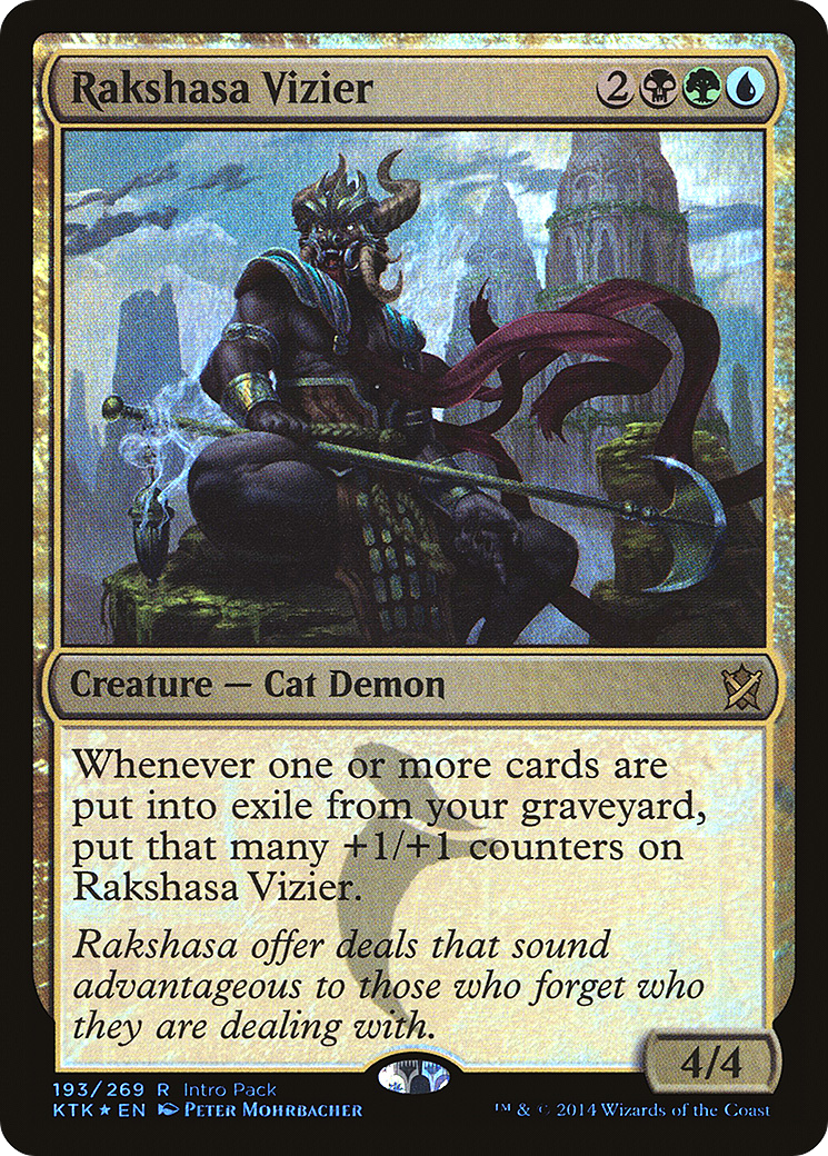 Rakshasa Vizier (Intro Pack) [Khans of Tarkir Promos]-1