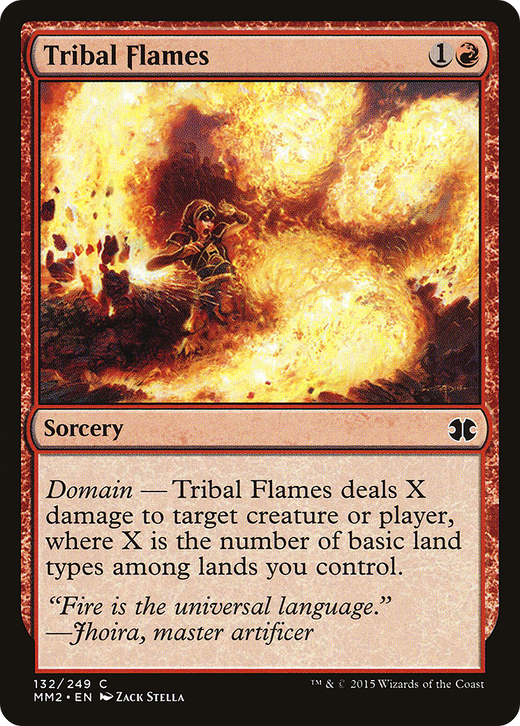 Tribal Flames (MM2-132) - Modern Masters 2015 Foil-1