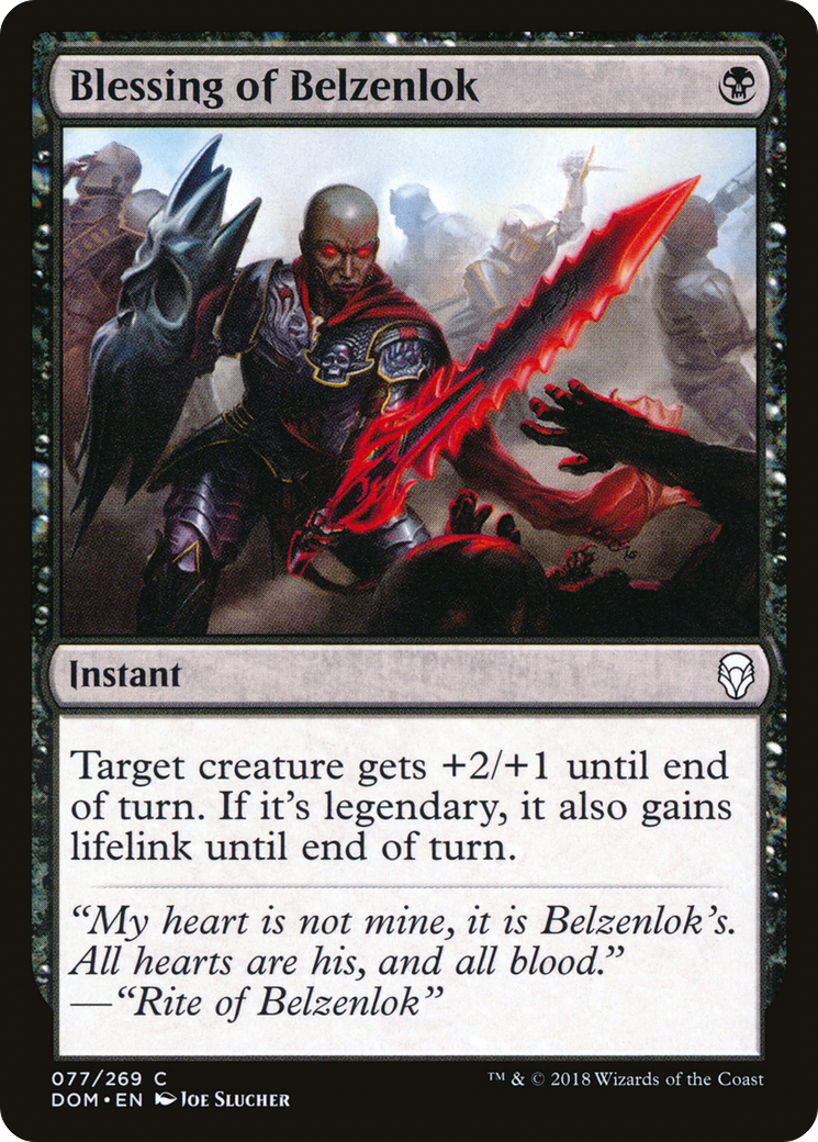 Blessing of Belzenlok [Dominaria]-1