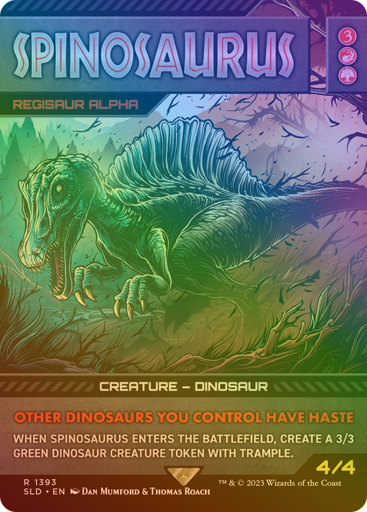 Spinosaurus - Regisaur Alpha (Rainbow Foil) [Secret Lair Drop Series]-1