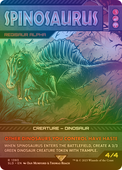 Spinosaurus - Regisaur Alpha (Rainbow Foil) [Secret Lair Drop Series]-1