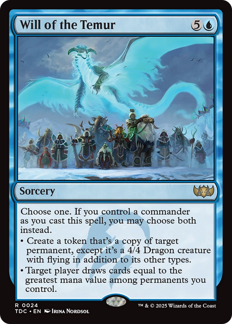 Will of the Temur (TDC-024) - Commander: Tarkir: Dragonstorm-1
